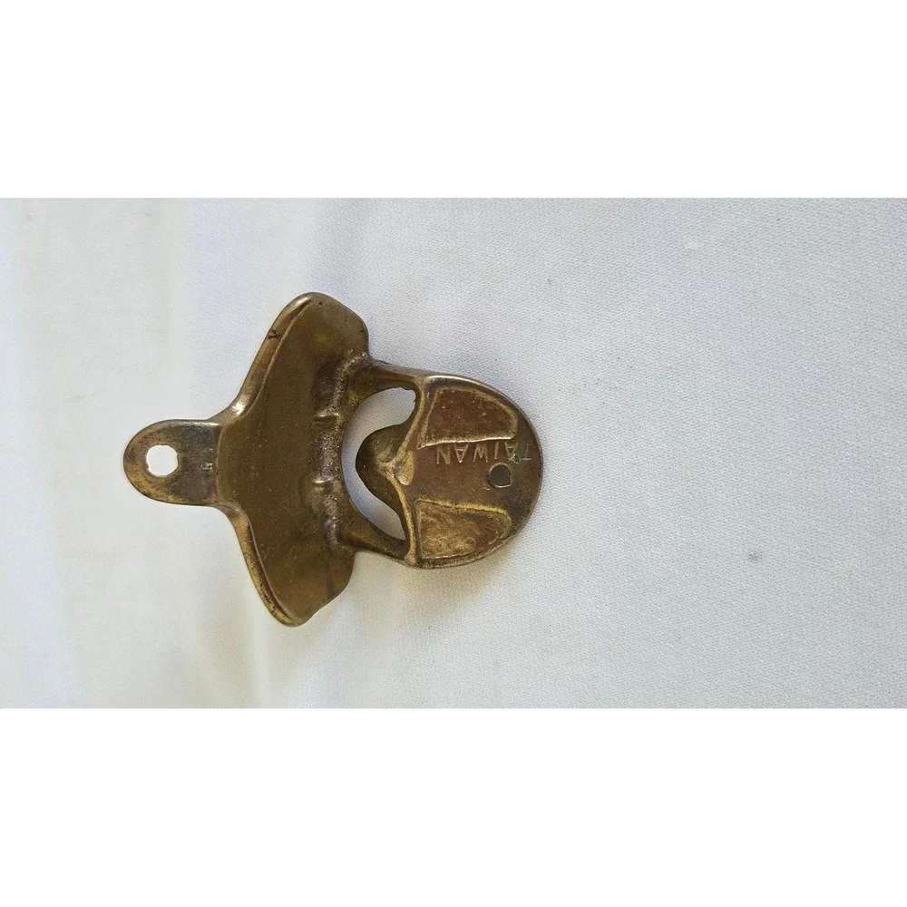 Vintage Coca-Cola Wall Mount Bottle Opener Brass Soda Advertising